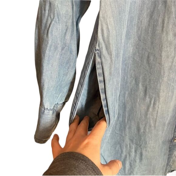 Guess chambray long sleeve dress. Size small‎ - Picture 10 of 13